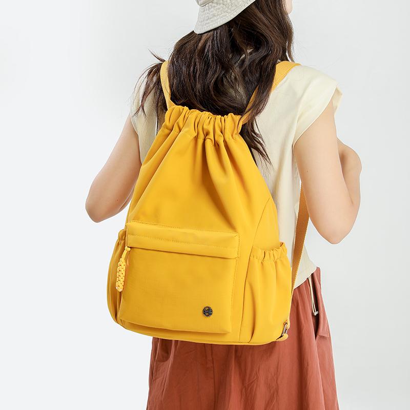 Waterproof Drawstring Pocket Women's Sports Backpack Travel Backpack