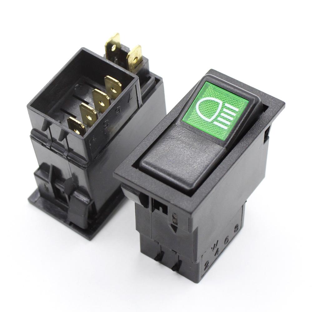 1PC High Low Turn Off Three Gear Switch Car Truck Motorcycle Headlight Switch Button On Off Control