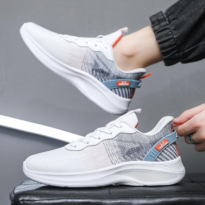 2025 summer foreign trade large size thin sports shoes men's 50 size plus fat coconut tide shoes breathable and lightweight mesh shoes