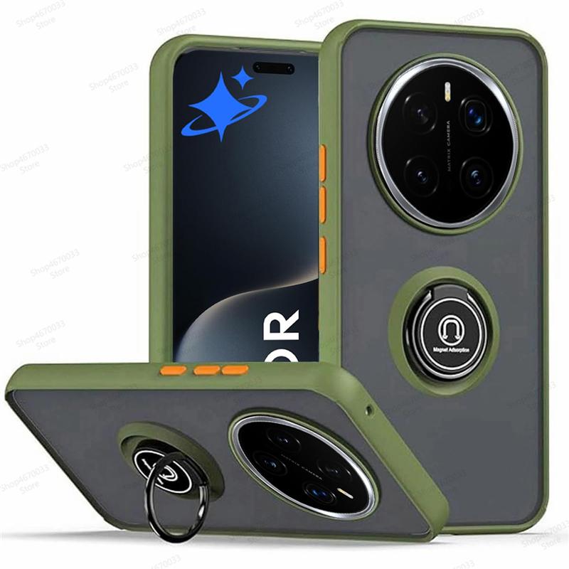 Magnetic Phone Case For Honor Magic 7 6 5 Pro 200 Lite Shockproof Ring Holder Cover For Honor X9C X9B X9A X8B X7B 90 Lite 70