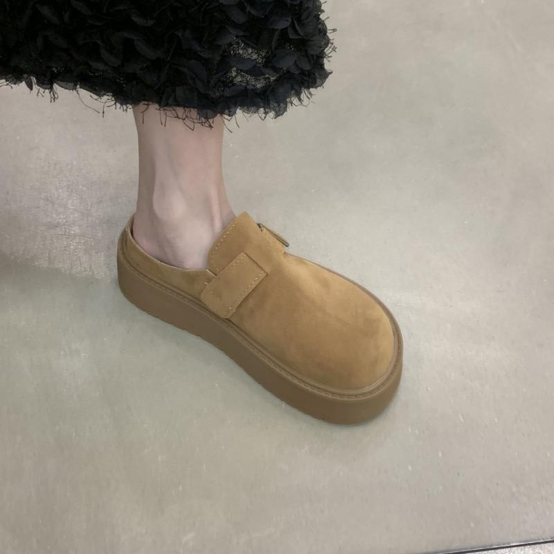 

Маффин толстоподошвенный мешковатый голова полутапочки женская верхняя одежда новая весна однопедальные ленивые 40