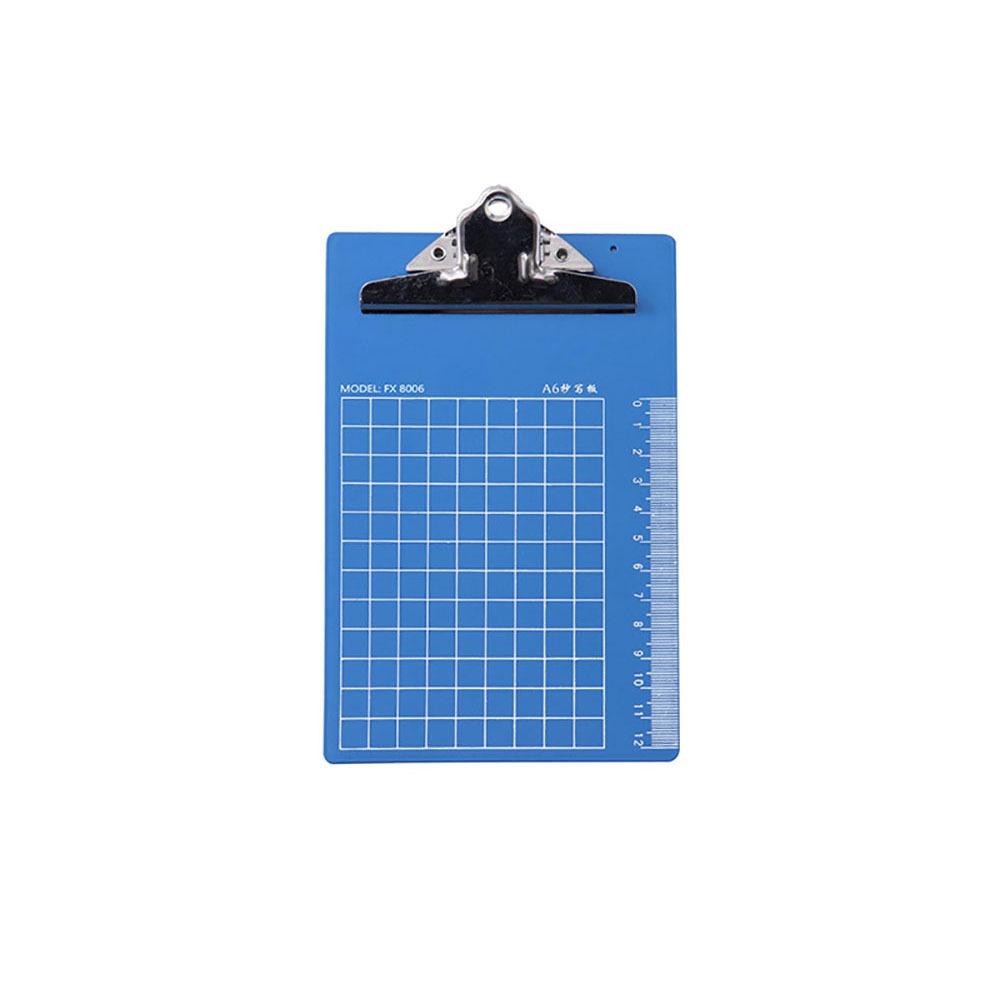 1Pcs Blue Writing Pad Board A4/A5/A6 Menu Bill Folder New Clip File Organize  Paper Ticket Storage