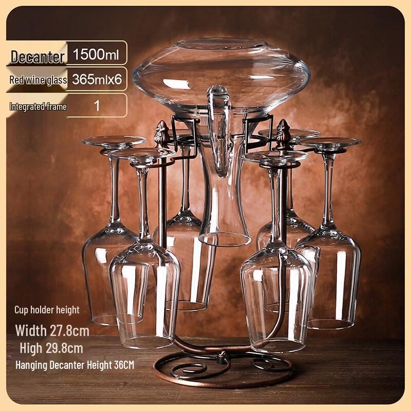 ZISIZ European Handmade Glass Red Wine Glass Set