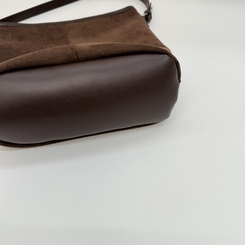 PU Suede Hobo Bag Women's Fashion Shoulder Tote with Soft Texture Casual Everyday Handbag