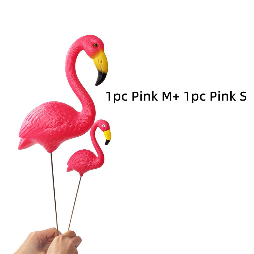 Mini Rosa Rot Klein Plastik Flamingo Hofdekoration Vogel Rasen Gartenpfahl Statue Figuren Ornament Blumentopf Pflanzgefäß