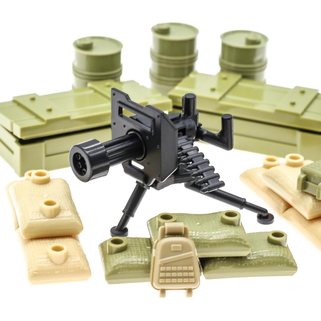 BrickBounty 180 Pieces Weapons Machine Guns Rifles Compatible with Major Brand Minifigures Military Bases Toys Soldiers WWII Modern SWAT Combat