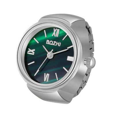 JEWELRYWE Abstufungsringuhr Ringuhr Ziffernblatt Streifen Skala Oberfläche Stilvolle Accessoires Geburtstagsringuhr Geschenk Herren Damen