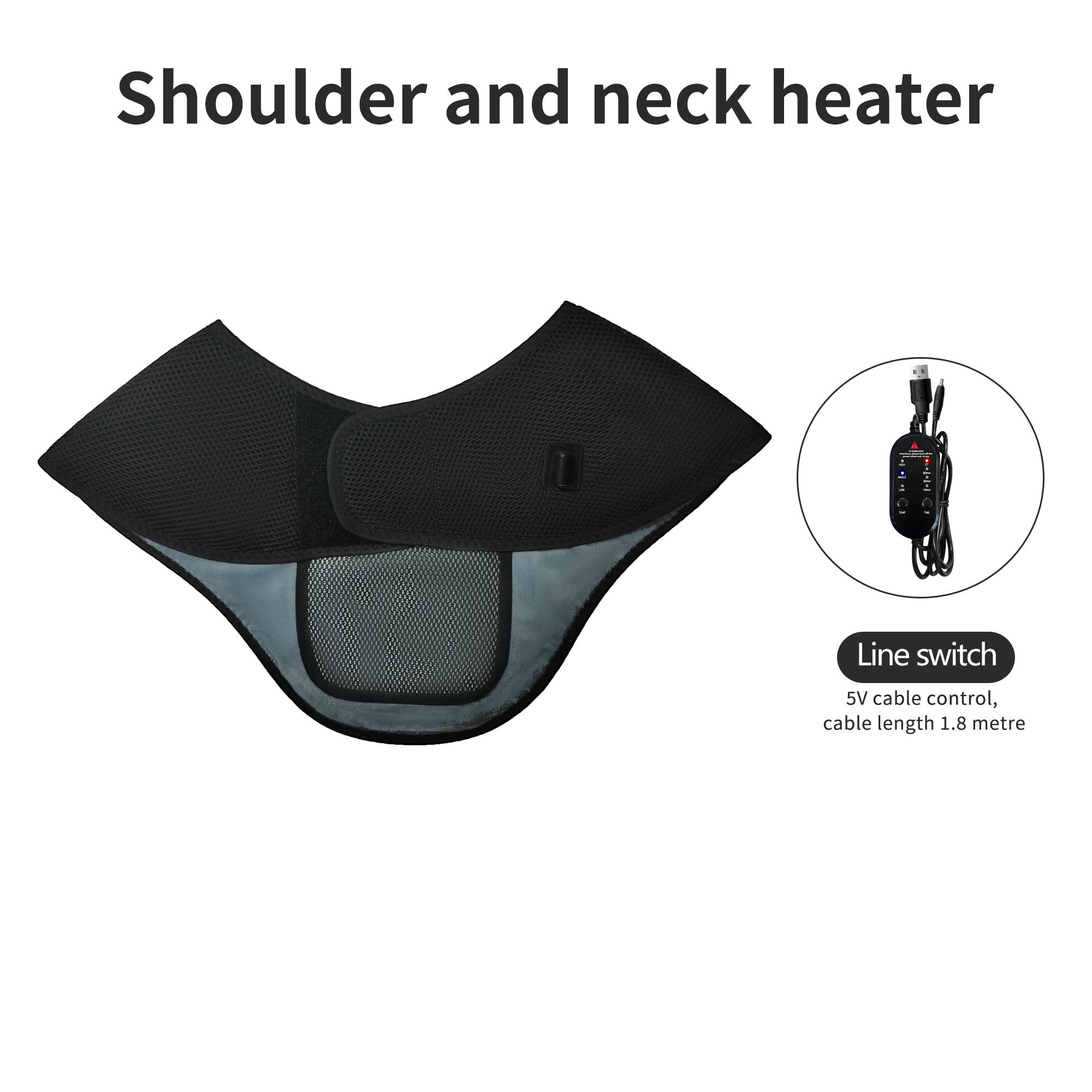 

Electric Heated Shawl Scarf 3 Constant Temp Modes Shoulder Neck Back Muscle Relaxation Winter Warmth Home Office Essential UK-Plug