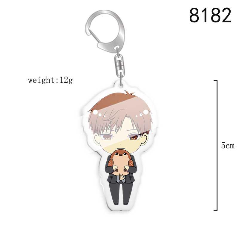 Fruit Basket Anime Acrylic Keychain: Honda Tōru, Kusamochi Kyo, Yūki Murasakigawa, Kurenai Characters.