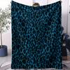 Farbverlauf Neon Leopardendruck Decke Lebendiger Trendiger Stil Fleece Überwurf für Wohnzimmer Schlafzimmer Zuhause Sofa Dekor Erwachsene Gemütliches Geschenk