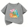 Funny Dinosaur Printed TShirt T Shirt Girls Boys Kids Summer Graphic Short Sleeve Tops TShirts Cute Girls Clothing