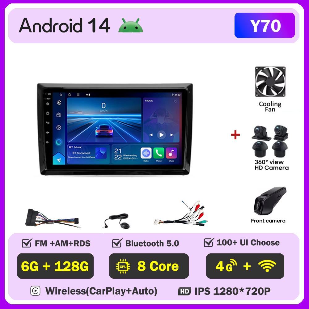 Android 14 For VW Volkswagen Beetle A5 2011 - 2019 Stereo Head Unit Mirror Link GPS Navigation Autoradio Car Intelligent Systems