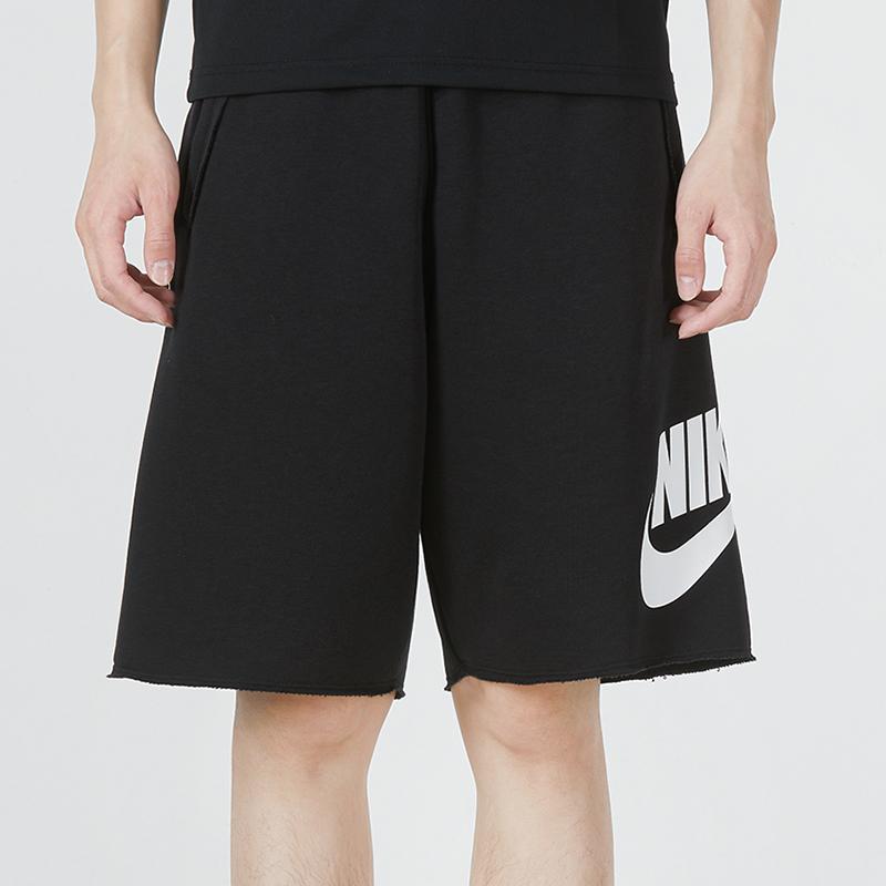 Nike Sportswear Spe Ft Alumni Knit Shorts with Large Logo and Breathability Men Shorts Black DM6818-010