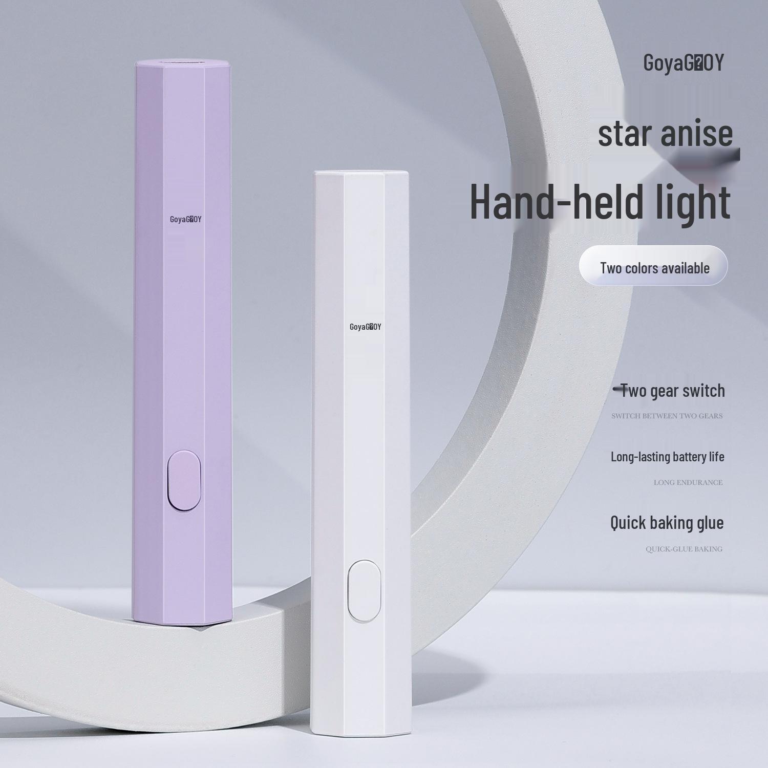 

Gaoya Mini Handheld Nail Gel Quick-Dry UV Light