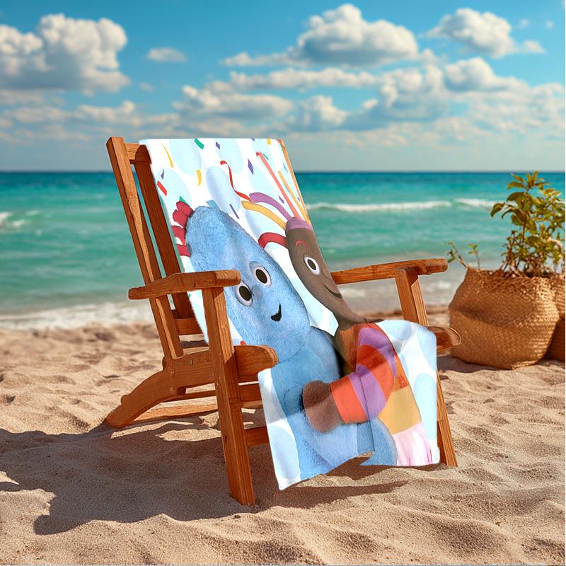 Night Garden Adventure Beach Towel Microfiber Beach Towel, Lightweight and Quick-Dry, for Summer Travel, Swimming Pool Fan Birthday Gift