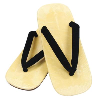 Kyoetsu Geta Sandalen met Heimiron Riemen Heren (L (27cm), Zwart)