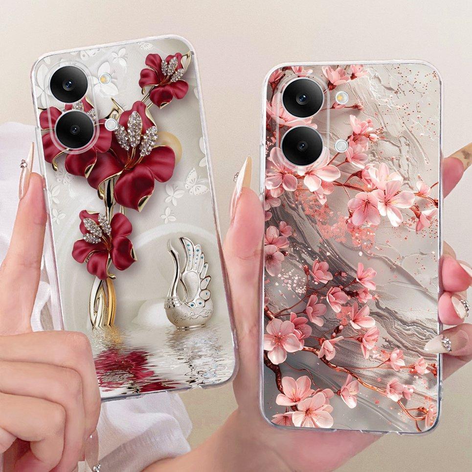 Flower Butterfly Luxury Girly Fashion Casing For Xiaomi Poco X8 Pro Max / Redmi Turbo 5 Max Phone Case Soft Clear Silicone Cover