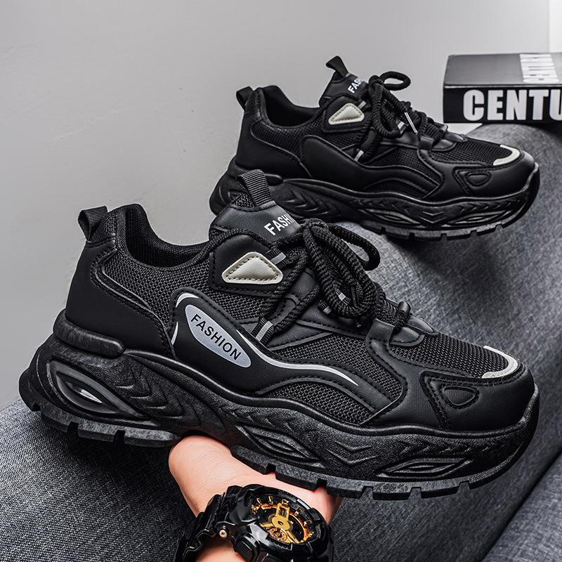 New ModelSummer Dad Shoes Men'S Mesh Breathable Thick-Soled Versatile Sports Shoes Men'S Ins Trend Increases Men
