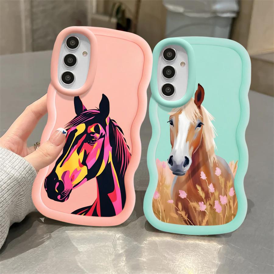 Cool Horse Soft Phone Cover Case for Samsung Galaxy A52 A21s A16 A14 A13 A15 A11 A12 A22 A03 A23 A53 A04 A33 A05 A06