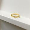 18K Gold Plated Geometric Index Finger Ring - Women's Trendy Design