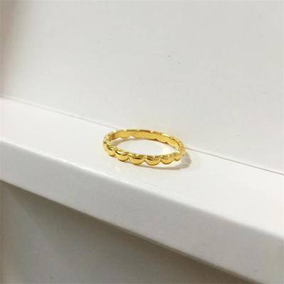 18K Gold Plated Geometric Index Finger Ring - Women's Trendy Design