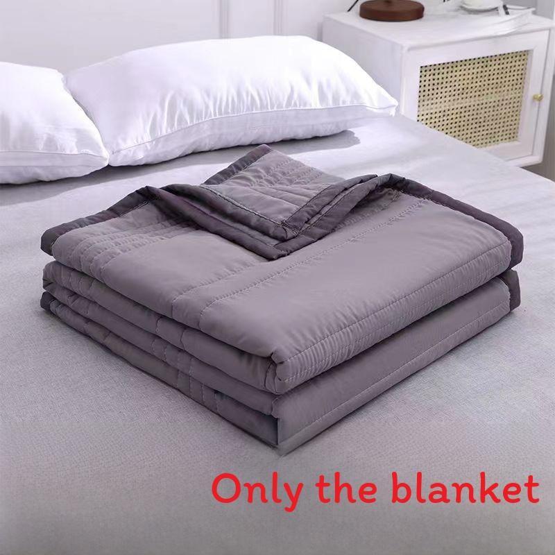 Color Solid Waterwashed Cotton Thin Summer Blanket For Home Children And
