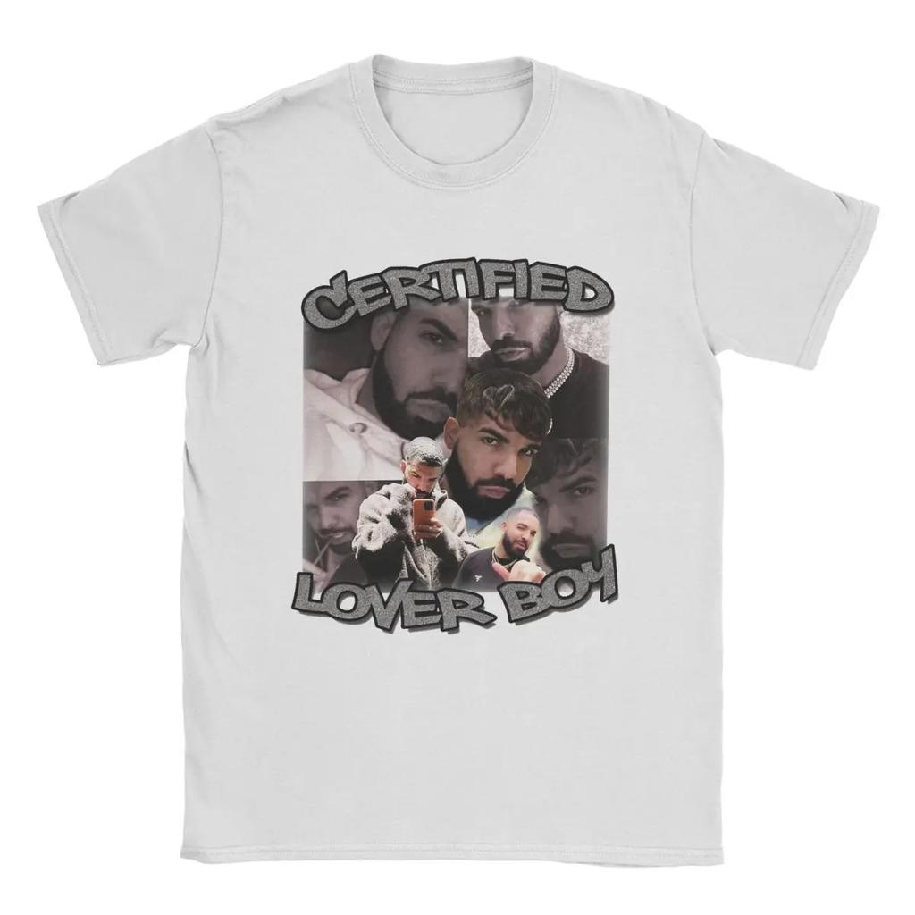 BBL Drakes T Shirts for Men Pure Cotton Vintage T-Shirts O Neck Tee Shirt Short Sleeve Clothes Gift