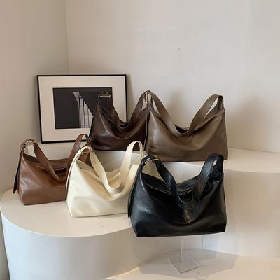 Retro Bag Women's Large-capacity Fashion Lazy Wind Messenger Bag New Autumn and Winter Simple Shoulder Armpit Bag