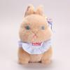 Plush Snowball Bunny Handheld Stress Relief Toy With Glasses For Kids And Adults