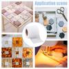 4 Rolls 109.4 Yards Scrap Tape Waste Fabric Scraps Tape 2.56 Inch Fusible Batting Tape Adhesive Hemming Tape White Seam Tape Fusible Sheer Tape for