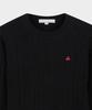 BROOKS BROTHERS [Women'S] Wool Cable Sweater (Black) (Bbwrwbz401)
