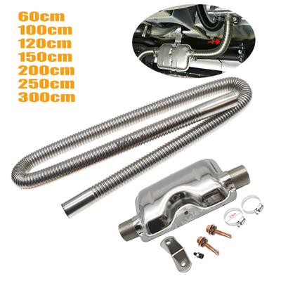 60-300cm Vzduchové potrubí topení pro parkování Hadice Potrubí s 25mm Tlumič výfukového potrubí Ocel pro naftové topení Pro Propex Eberspacher
