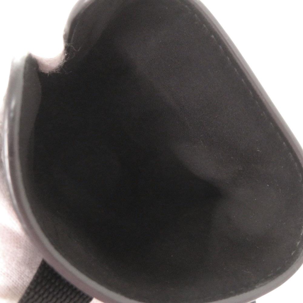 Used AUTHENTIC PRADA Phone case neck pouch Triangle logo Saffiano Black