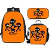 NINJA KIDZ 3-teiliges Set Kinder Schulrucksack mit Umhängetasche Federmäppchen Schultaschen für Jungen Mädchen Bestes Geschenk