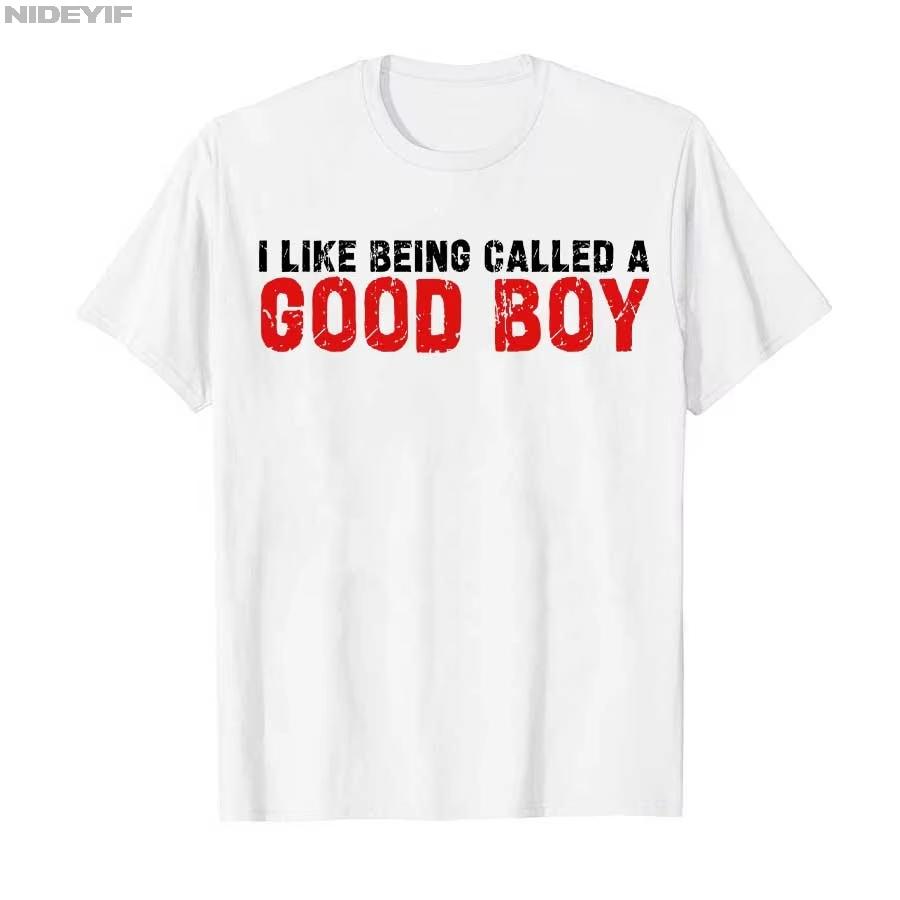 I Like Being Called A Good Boy Brainrot Funny Gen Alpha T-shirt Men Women 100_ Cotton T Shirts Short Sleeve Tops S