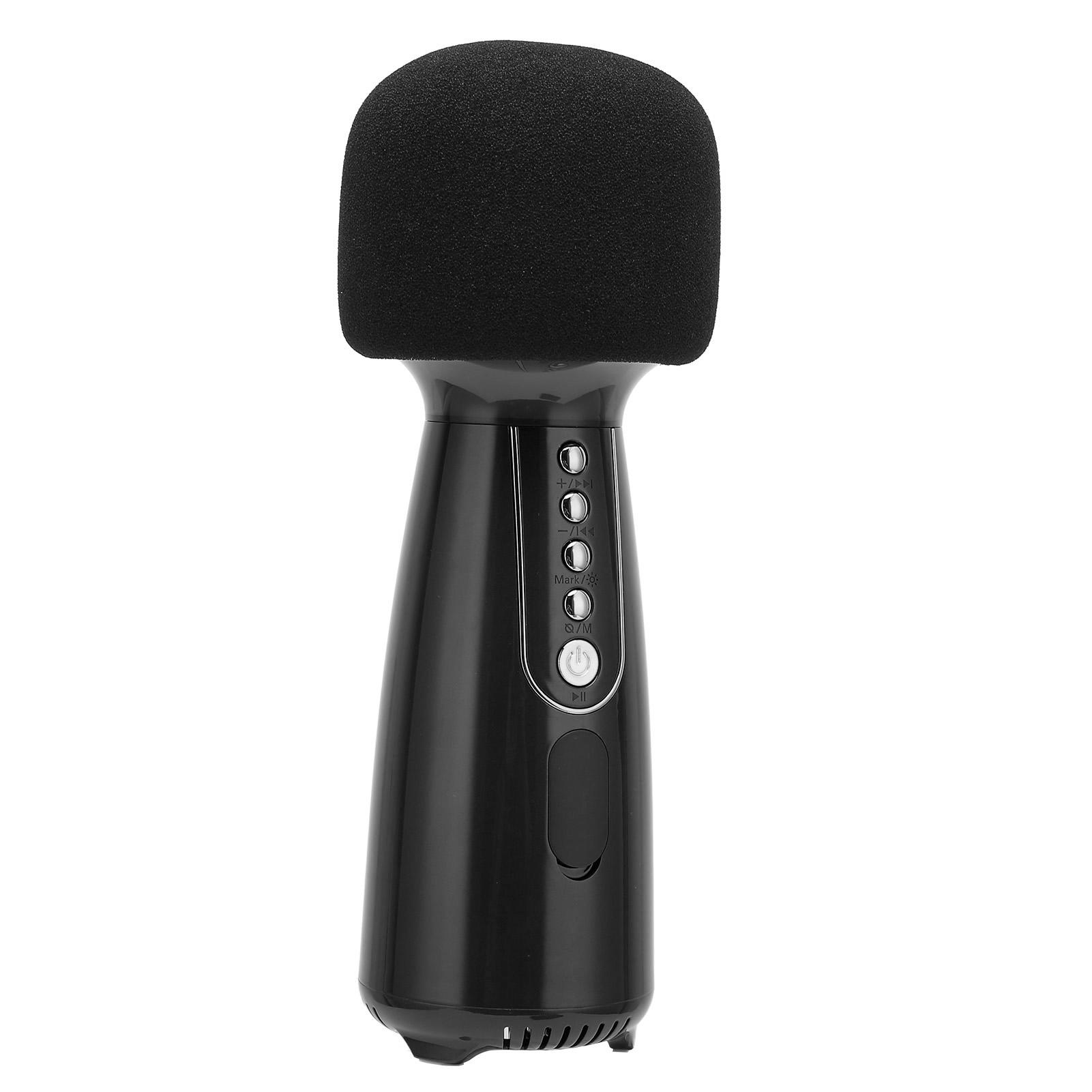 

L868 Bluetooth микрофон ручной микрофон со светодиодной подсветкой для домашней вечеринки в автомобиле интервью SpeechBlue чёрный