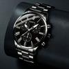 Fashion Men'S Steel Strap Watch Geneva Casual Business Quartz Watch Atmospheric Luminous Watch Trend
