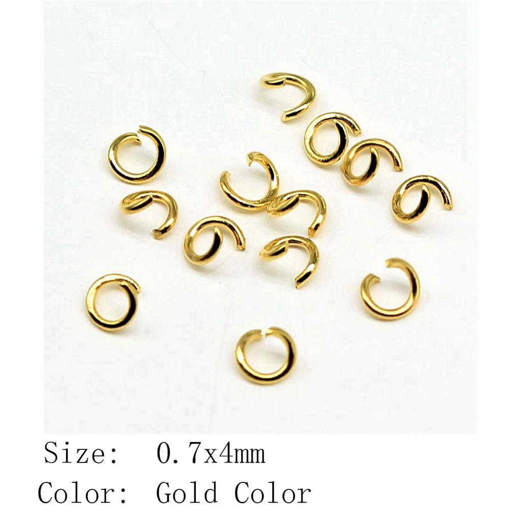 Wedding Anniversary Jewelry Materials Open Jump Rings 5 Colors 6 Sizes Accessories Parts Souvenir Accessories Parts
