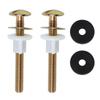 Essential Toilet Screw Set with Metal Washers Practical Toilet Mounting Solution Easy Screws Quick Fixing for Toilets