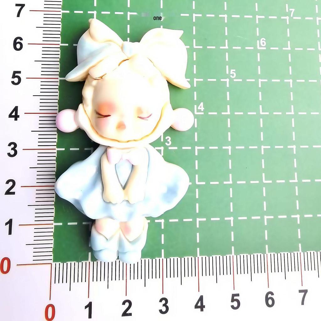 Large Cute Princess Dress Cream Glue DIY Resin Accessories for Hair Clip & Magnet Ornament