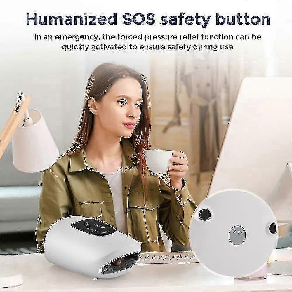 Wireless Electric Hand Massager With Air Compression, Hot Compress For Arthritis And Muscle Relaxation