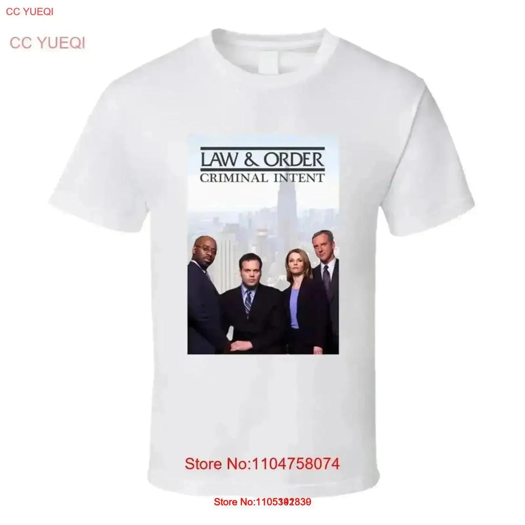 Law And Order Criminal Intent Popular Cop Show Tv Fan T Shirt Vintage Fashion Top For Everyday Wear Breathable Vintage