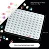 100-Cavity Mini Cat Paw Square Round Silicone Mold Wax Seal Stamp Scrapbooking Tools Earrings Pendant Jewelry Art Craft Mold