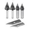 Router Bit Milling Cutter 45 Degree V-shaped Carbide Resistance To Bending Chamfering Engraving Milling Cutter High Strength
