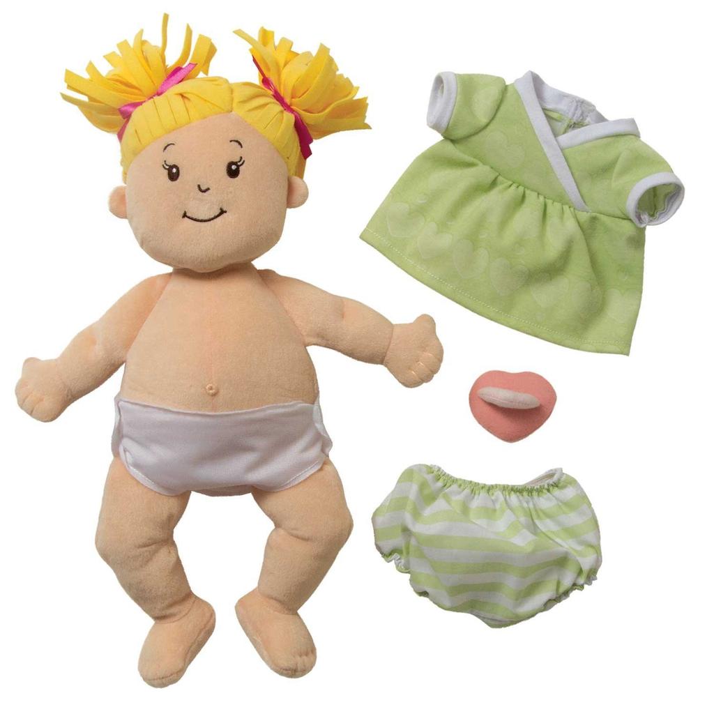 Manhattan Toy Baby Stella Blonde Baby First Baby Doll, Ages 1+, 15 Inch