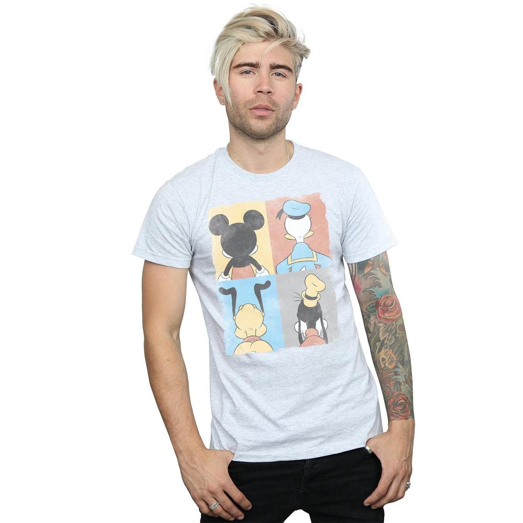Disney Mens Mickey Mouse Four Backs T-Shirt