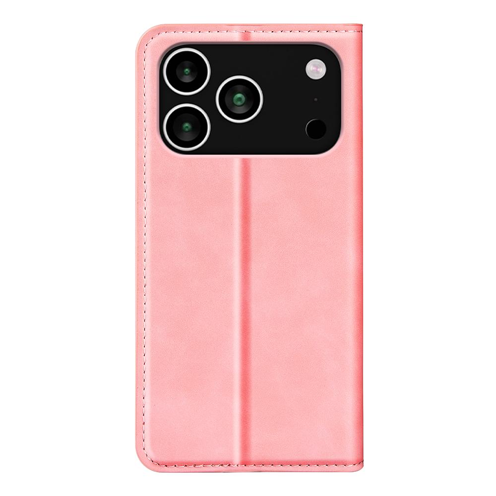 Pro iPhone 17 Pro Max Pouzdro Kožené Peněženkové Pouzdro s Kůží na Dotek