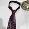 Elegante Seidige Schmale Krawatte für Männer und Frauen Herzmuster Moderne Herrenkrawatte Vielseitige Herrenkrawatte Hochzeit Junggesellenparty