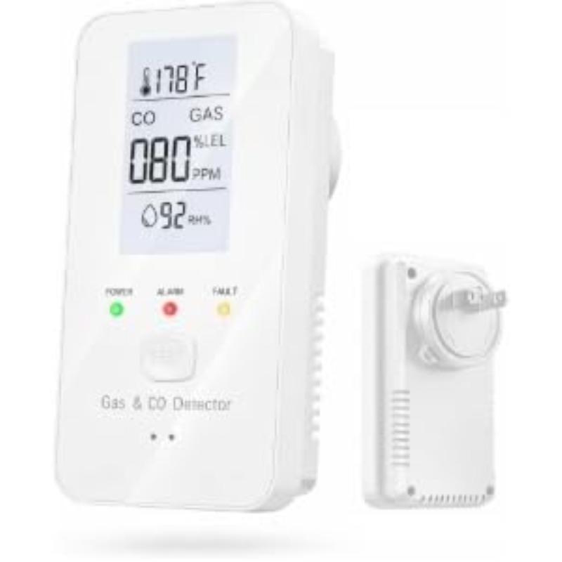 2026 New  Professional 4-in-1 Detector, Multi Gas Detector Plug in with LCD HD Screen, Easy Setup, Plug Play, Energy-Efficient Design, for Home, US Plug