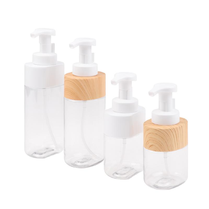 300/500ml Transparent Press Foaming Hand Soap Dispenser Empty Shower Gel Bottle Fcial Cleanser Mousse Container Travel Portable